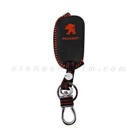 Bao móc khóa da Peugeot chìa bật