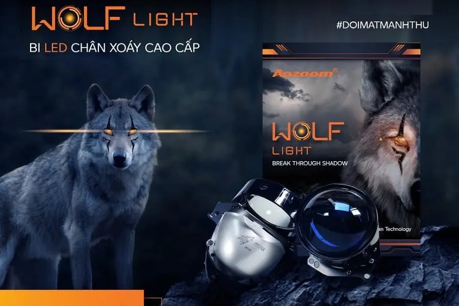 Đèn Aozoom Wolf light có khả năng tản nhiệt vượt trội