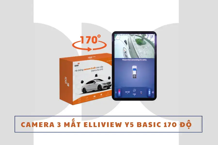 Camera 3 mắt Elliview Y5 Basic 170 độ