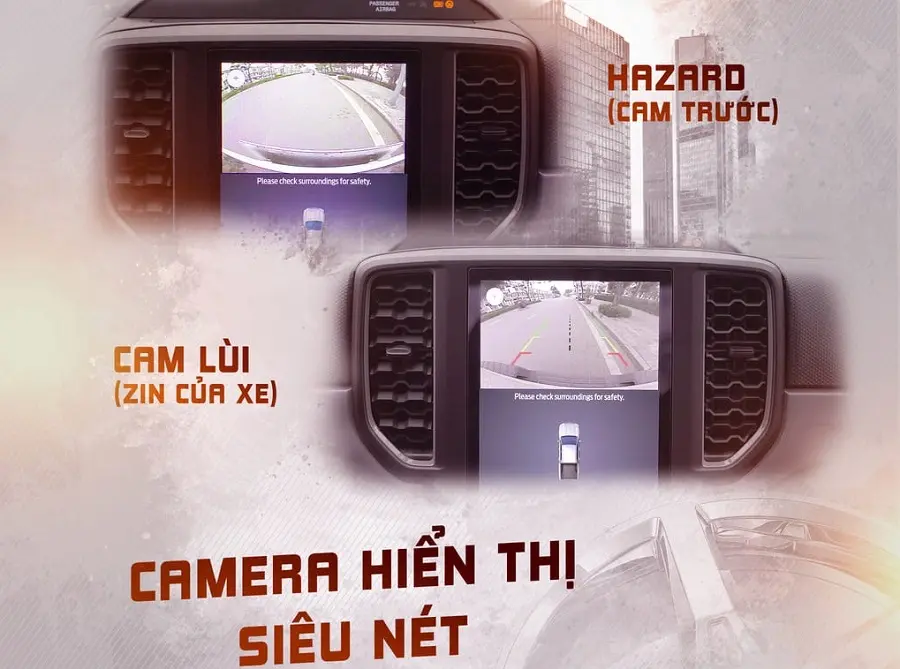 Tận dụng camera lùi zin trên ô tô tạo thành camera 360 độ