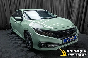 Dán đổi màu Khaki xe Honda Civic