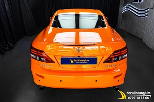 Dán Đổi Màu Cam Bóng Cho Xe Lexus