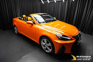 Dán Đổi Màu Cam Bóng Cho Xe Lexus