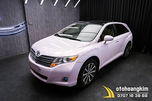 Wrap Đổi Màu Diamond White Pink Xe Toyota VENZA