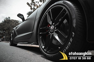 Wrap Đổi Màu Ô Tô 4 Chỗ Chevrolet Corvette Màu Satin BLACK