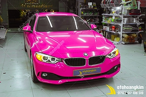 Dán đổi màu hồng Gloss Hot Pink Bmw
