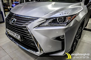 Dán đổi màu nhôm xước bạc ánh kim Lexus Rx 200T