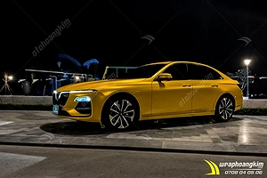 Dán đổi màu Candy vàng Vinfast Lux A