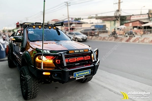 Đèn Cản Trước 4 Bi 2 Dải Led Cho Ford Ranger