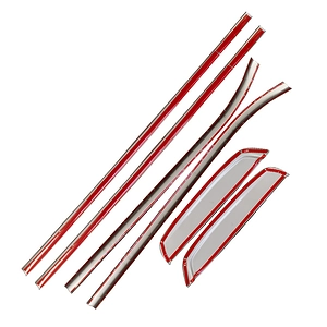 Viền Chỉ Kính Ford Ranger 2022+ 6 Chi Tiết