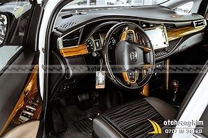 Ốp Nội Thất Nguyên Bộ Toyota Fortuner Vân Gỗ