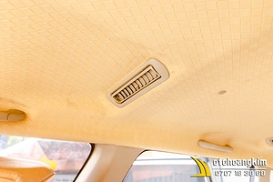 Bọc Trần Da 8D Xe Fortuner Màu Trắng Kem