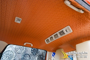 Bọc Trần La Phông 5D 7 Chỗ Màu Cam Hiện Đại