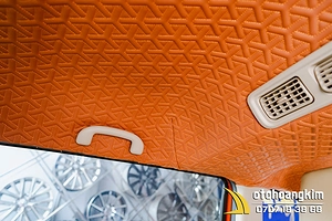 Bọc Trần La Phông 5D 7 Chỗ Màu Cam Hiện Đại