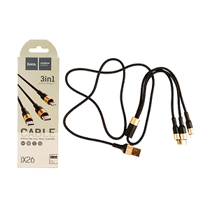 Dây Sạc Điện Thoại Hoco X26 3in1