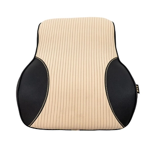 Gối lưng GL01 cao su non lớn kem 2 màu