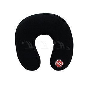 Gối cổ GC04 cao su non chữ U đen