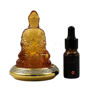 Tượng phật quan âm đá lưu ly vàng đế vàng