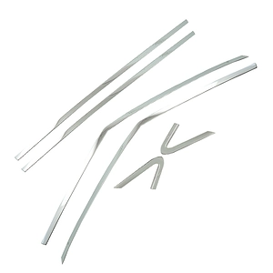 Viền Cong Kính Kia Carnival 2021 Inox Nhập