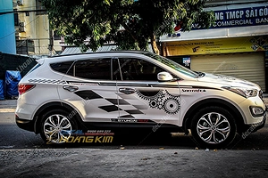 Tem Xe Hyundai Santafe - HSA001