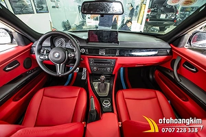 Đổi màu nội thất BMW E90 màu đỏ