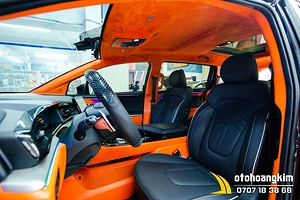 Đổi Màu Nội Thất Hyundai Custin Màu Cam