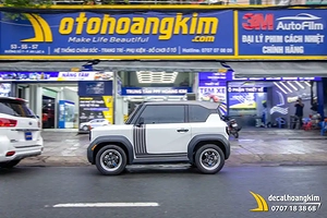 Tem Xe Vinfast VF3 - Tem sọc thể thao