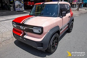 Tem xe Vinfast VF3 - Mẫu tem Dior sang trọng