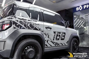 Tem xe Vinfast VF3 - Mẫu tem số 168 thể thao