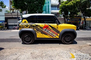 Tem Xe Vinfast VF3 - Mẫu tem quảng cáo