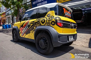 Tem Xe Vinfast VF3 - Mẫu tem quảng cáo