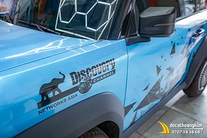 Tem xe Vinfast VF3 - Mẫu phong cách Geometric