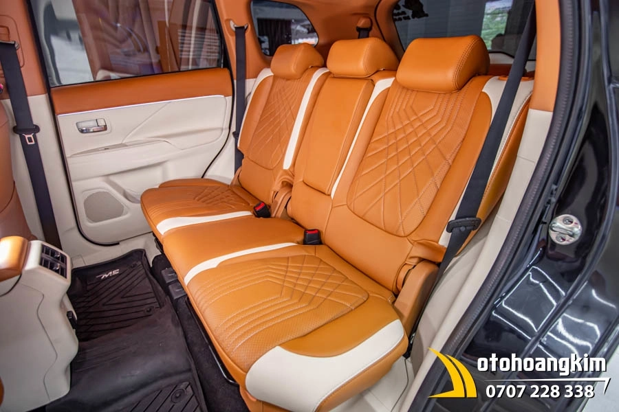 Bọc Ghế Da Nappa King Xe Outlander - Ảnh 5