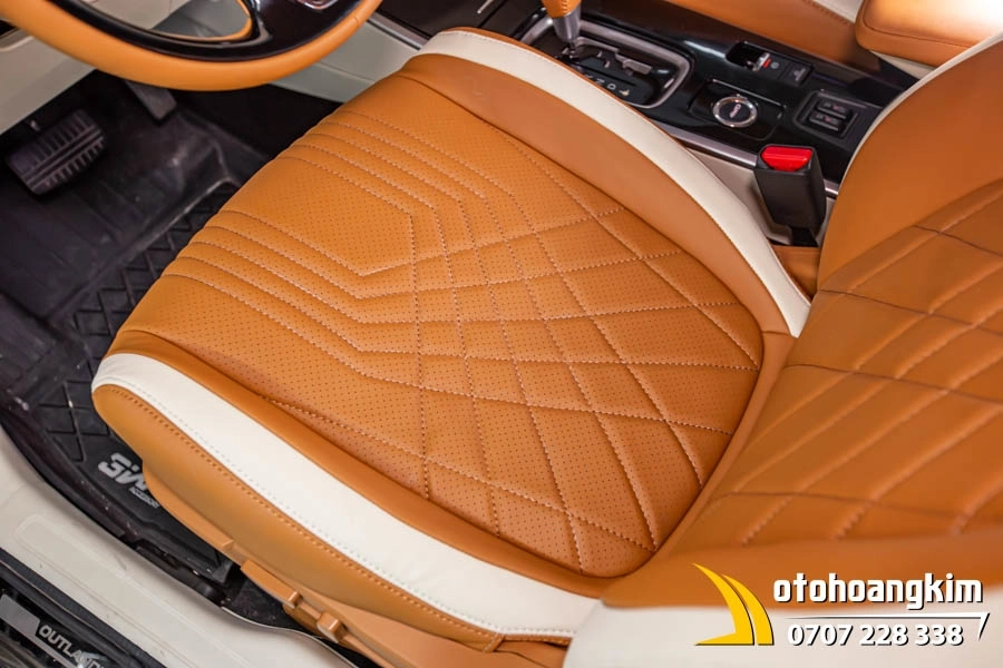 Bọc Ghế Da Nappa King Xe Outlander - Ảnh 3