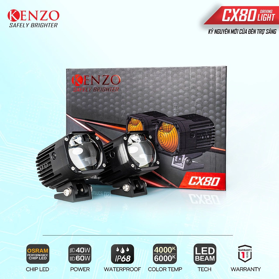 Đèn trợ sáng bi cầu Kenzo CX80 - Ảnh 3
