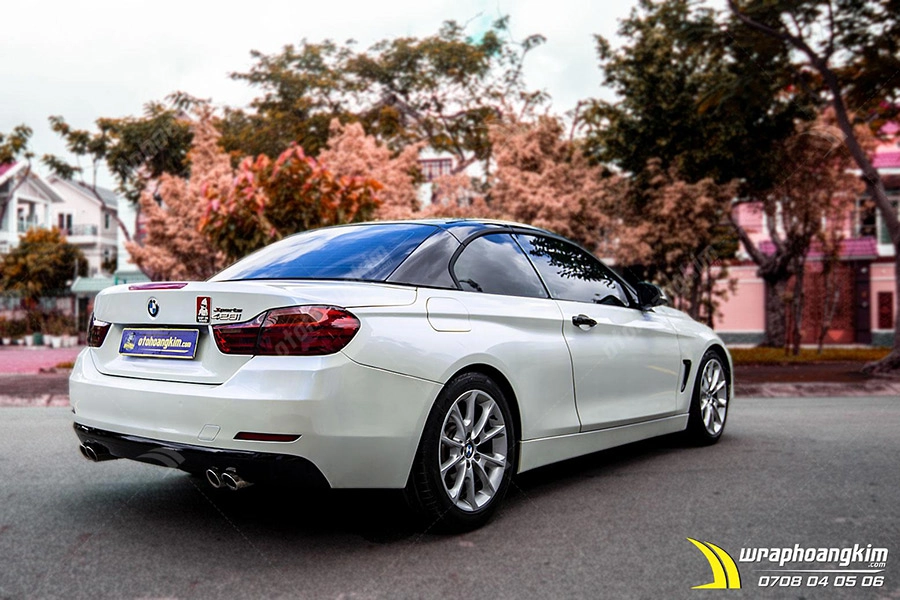 Dán đổi màu Candy trắng Bmw 428I - Ảnh 5