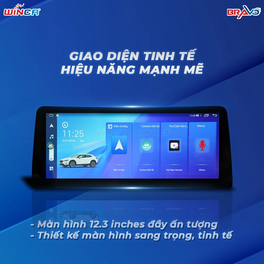 Màn hình android Winca S300+ Pro 360 12.3 inch thông dụng - Ảnh 6