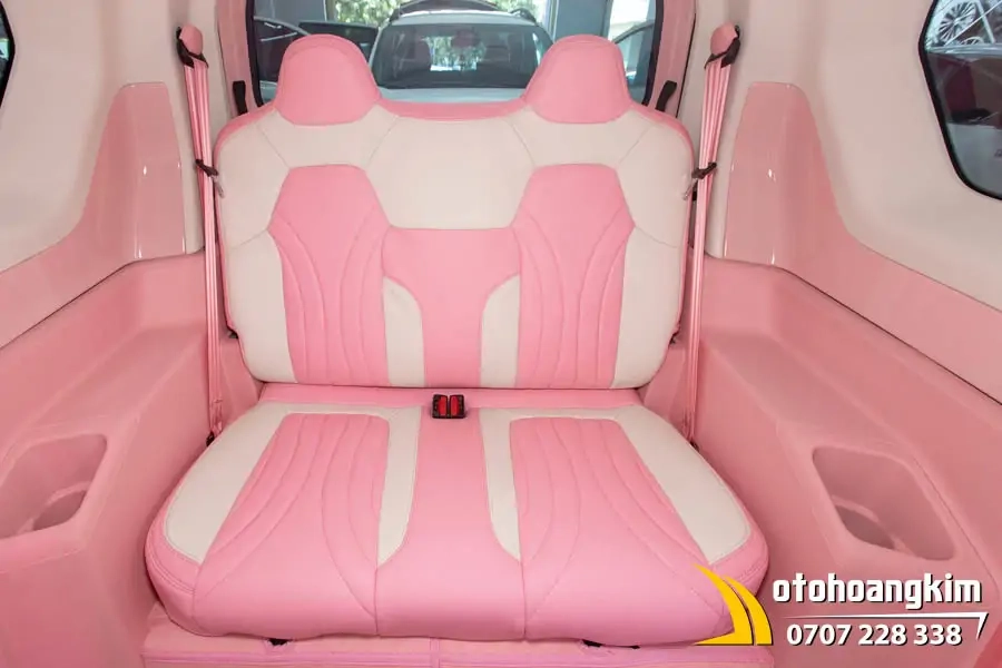 Bọc Ghế Da Nappa Hồng - Trắng VF3 - Ảnh 7
