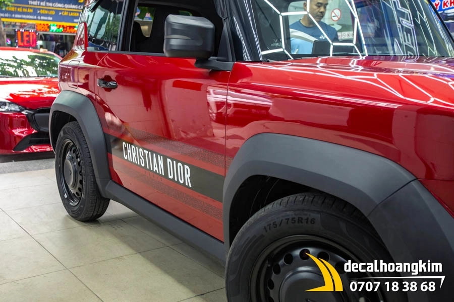 Tem Xe Vinfast VF3 - Mẫu tem Christian Dior - Ảnh 3