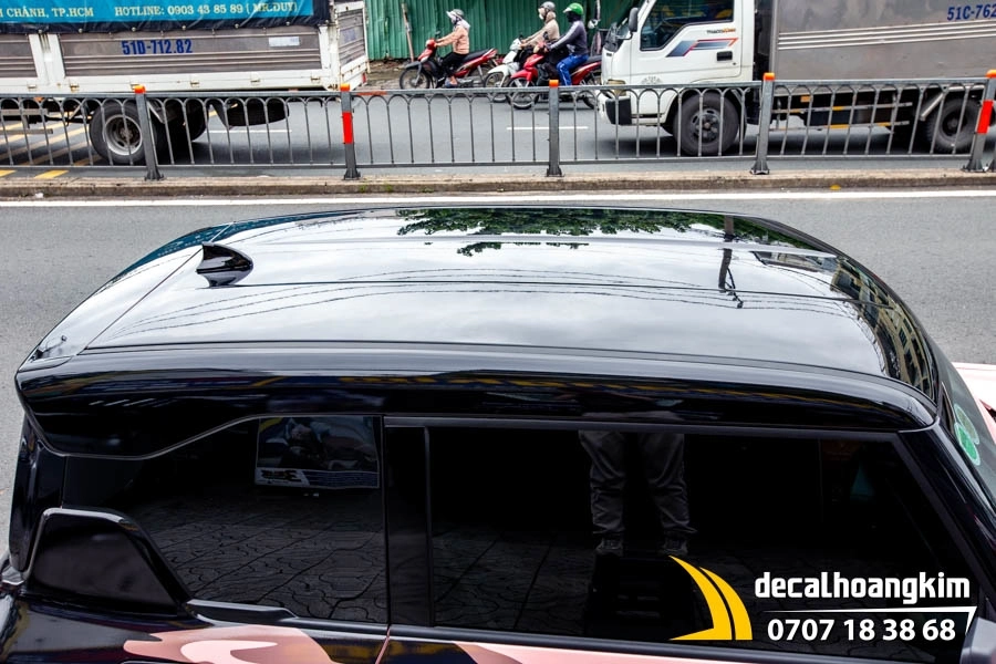 Tem xe Vinfast VF3 - Mẫu phối hồng - đen kèm chữ ký - Ảnh 8