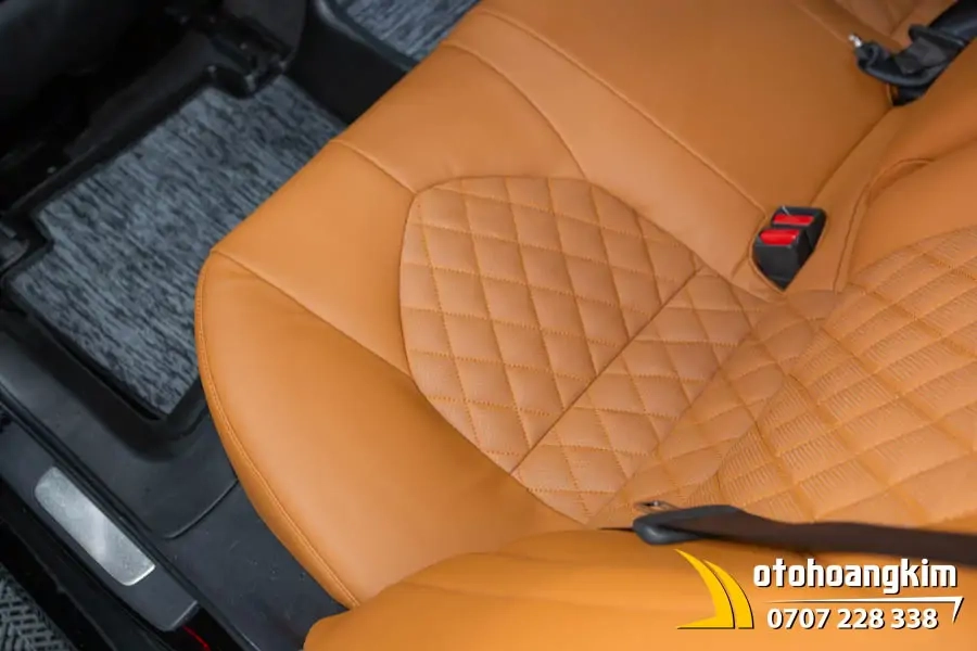 Bọc Áo Ghế Da Nappa King Nâu Cam Xe Camry - Ảnh 6