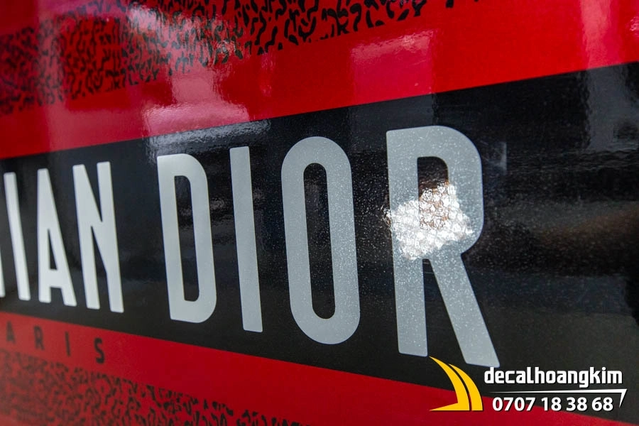 Tem Xe Vinfast VF3 - Mẫu tem Christian Dior - Ảnh 1