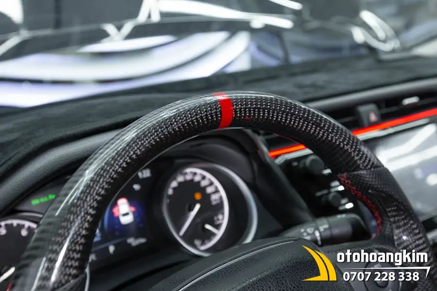 Bọc Vô Lăng Vân Carbon Xe Camry - Ảnh 3