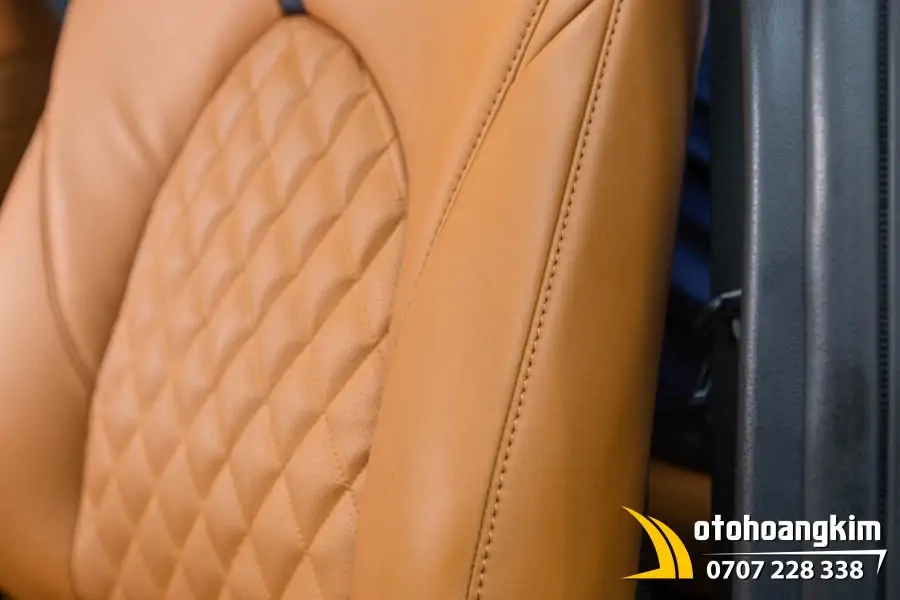 Bọc Áo Ghế Da Nappa King Nâu Cam Xe Camry - Ảnh 3