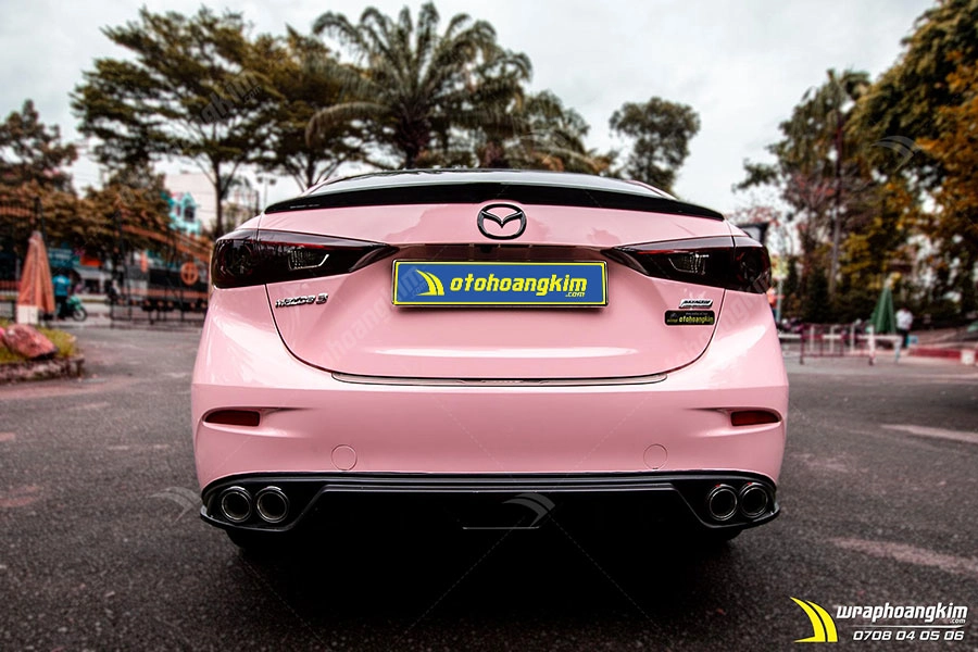 Dán đổi màu Candy hồng đào pha lê Mazda 3 - Ảnh 3
