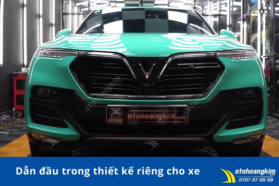 Dán đổi màu Candy pha lê xanh ngọc Vinfast Lux SA2.0 - Ảnh 3