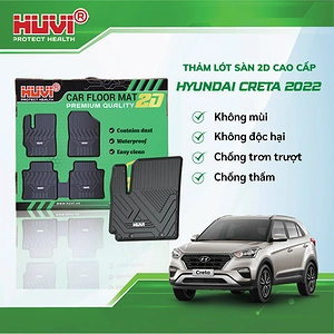 Thảm Lót Sàn Huvi Hyundai Creta 2021 2D