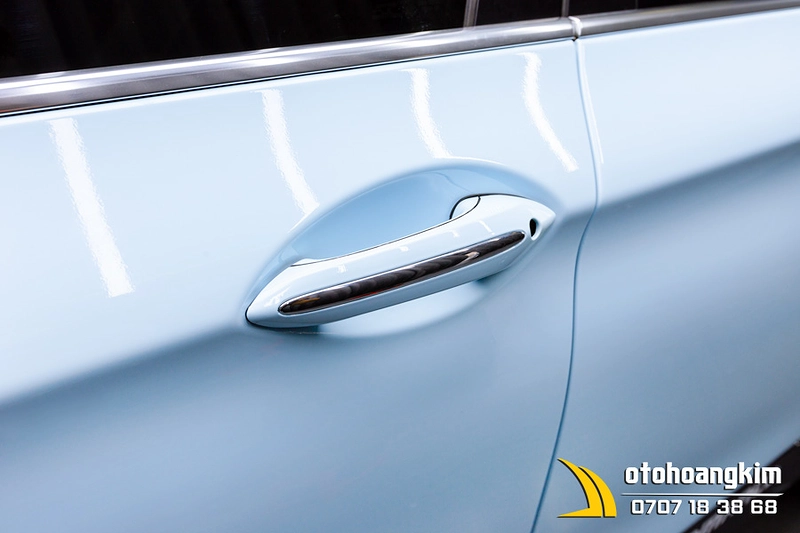 Dán Đổi Màu Candy Xanh Nhạt Xe Bmw