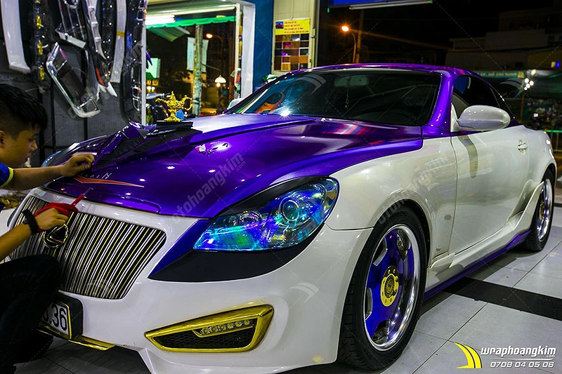Dán đổi màu Candy tím Lexus