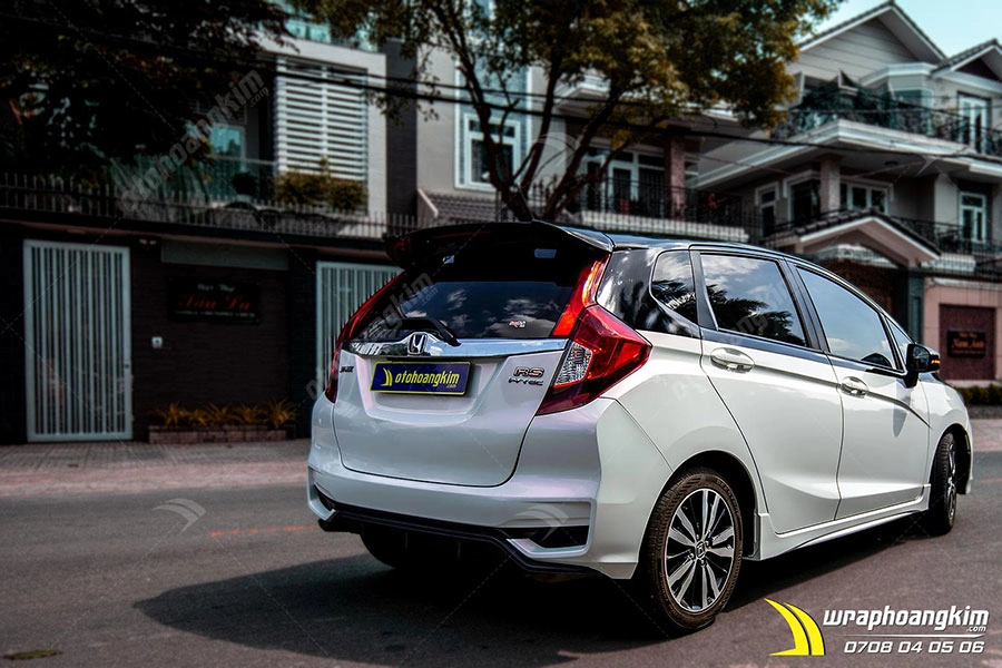 Dán đổi màu Candy trắng ngọc trai Honda Jazz - Ảnh 5